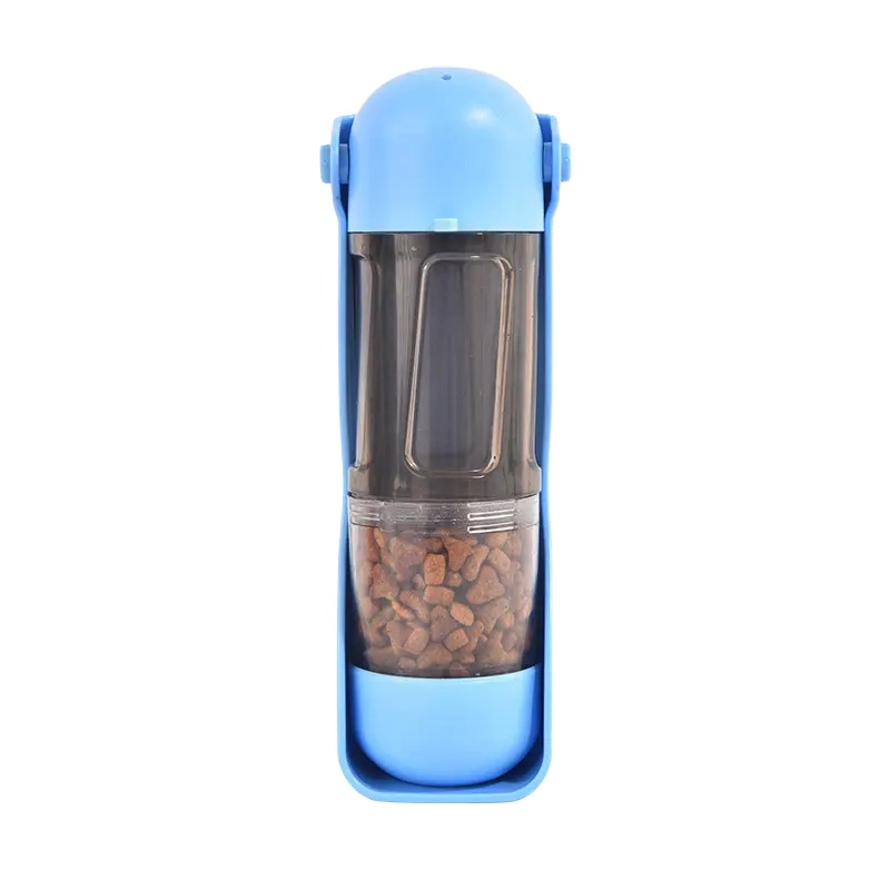 Pet Water Bottle Factory - EU Warehouse Foldable Plastic Dispense Pet Portable Dog Water Bottle 4 in 1