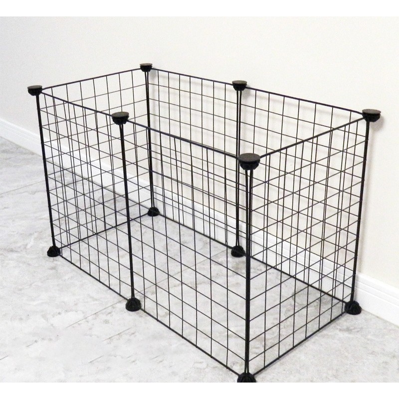 Pet Gate Manufacturer - Hot Sale DIY Cat Small Animal Playpen Iron Net Fence Pet Gate Indoor Play