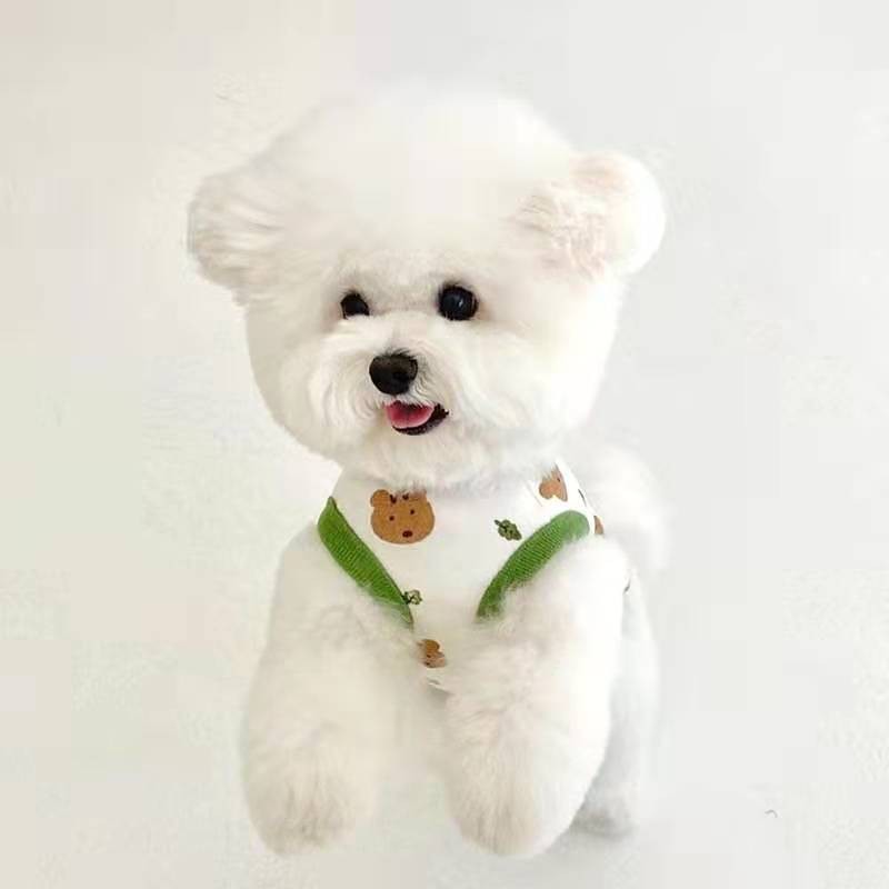 Dog Tank Vest Supplier - 2022 Hot Sale Classic Cotton Dog Tank Vest for Teddy Panda Schnauzer Poodle