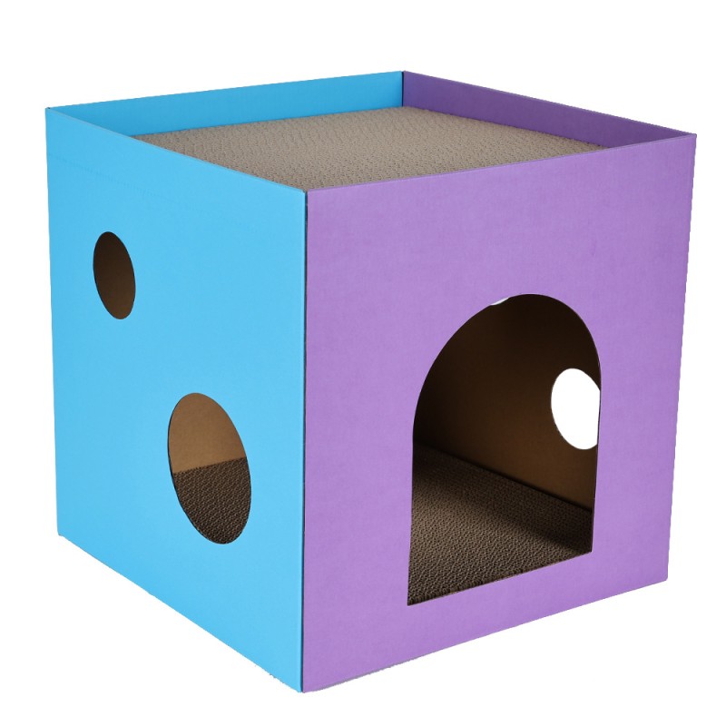 Cardboard Cat House Supplier - Cheap Cardboard Cat House Corrugated Pet House Bed for Small Pets