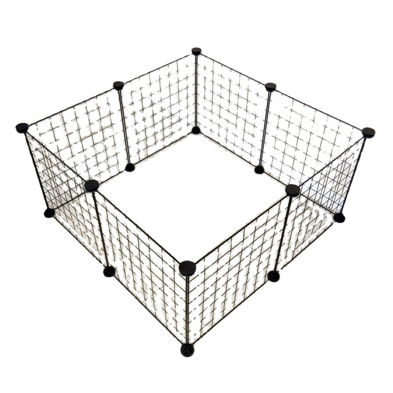 Pet Playpen Supplier - DIY Cat Dog Cages Foldable Pet Metal Wire Fence for Small Animals