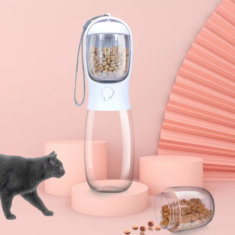 Pet Water Bottle Supplier - Wholesale Drinking Dispenser Two in One Portable Pet Water Bottle Dog Travel