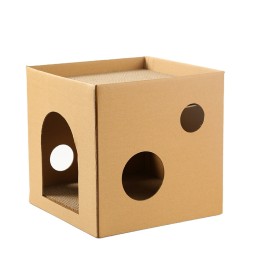 Cardboard Cat House Supplier - Cheap Cardboard Cat House Corrugated Pet House Bed for Small Pets