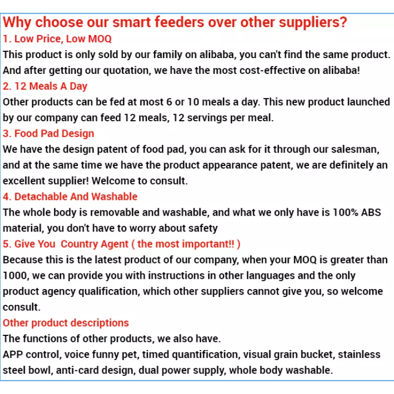 Smart Pet Feeder Factory - Hot Sale Custom Logo Box Dog Cat Smart Pet Feeder Wifi App Remote Control