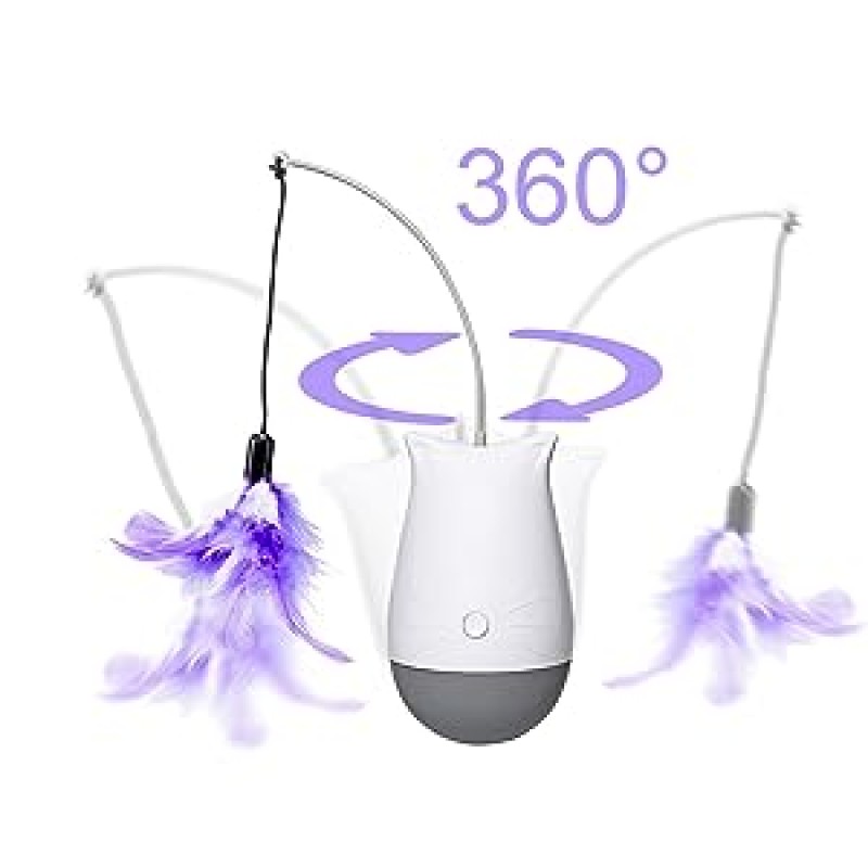 Cat Toy Manufacturer - DOEL Mascotas Pet Products 2024 Feather Cat Tumbler Interactive Smart Toy
