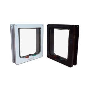 Cat Flap Factory - Cat Flap Adjustable Door Security Lock for Dog Cats Kitten Abs Plastic Small