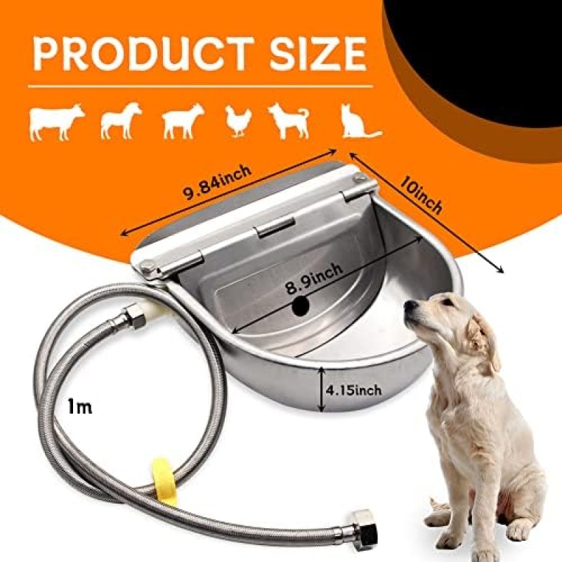 Livestock Waterer Manufacturer - Automatic Stainless Steel 3/4'' Float Valve Livestock Waterer Cow Horse