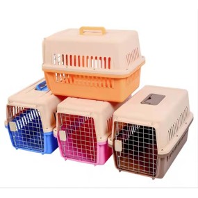 Pet Carrier Supplier - Wholesale Pet Carrier Cage Travel Dog Transport Box Portable Breathable Outdoor