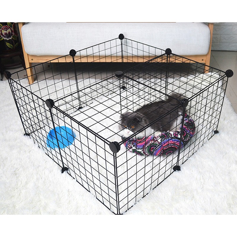 Pet Playpen Factory - DIY Foldable Iron Pet Playpen Dog Cat Playing Kennel Pet Fence Small Animals