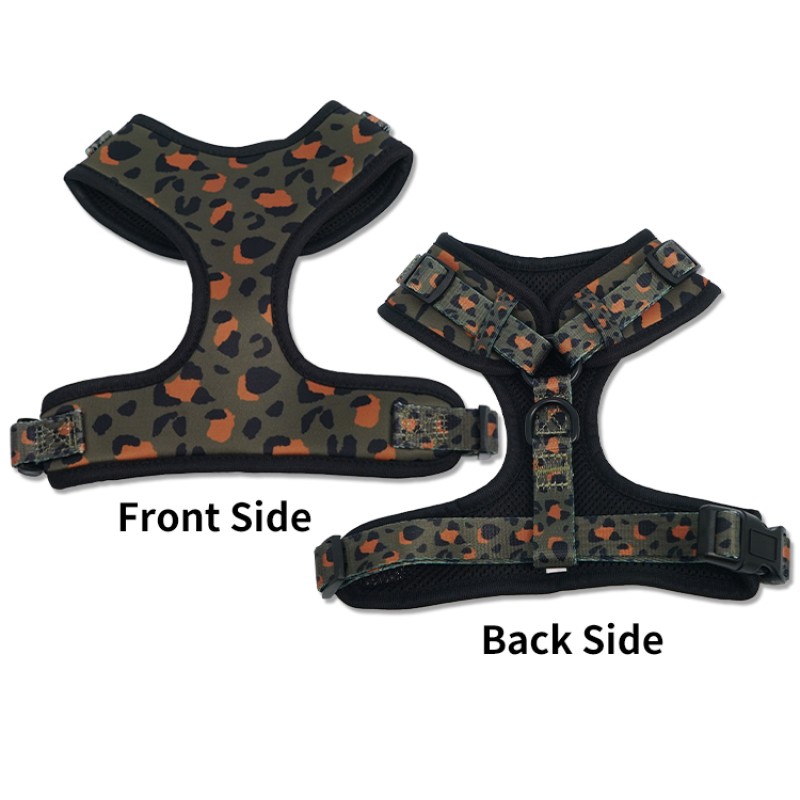 Dog Harness Factory - Custom Personalized Logo Luxury Neoprene Nylon Harness Leash Set Adjustable