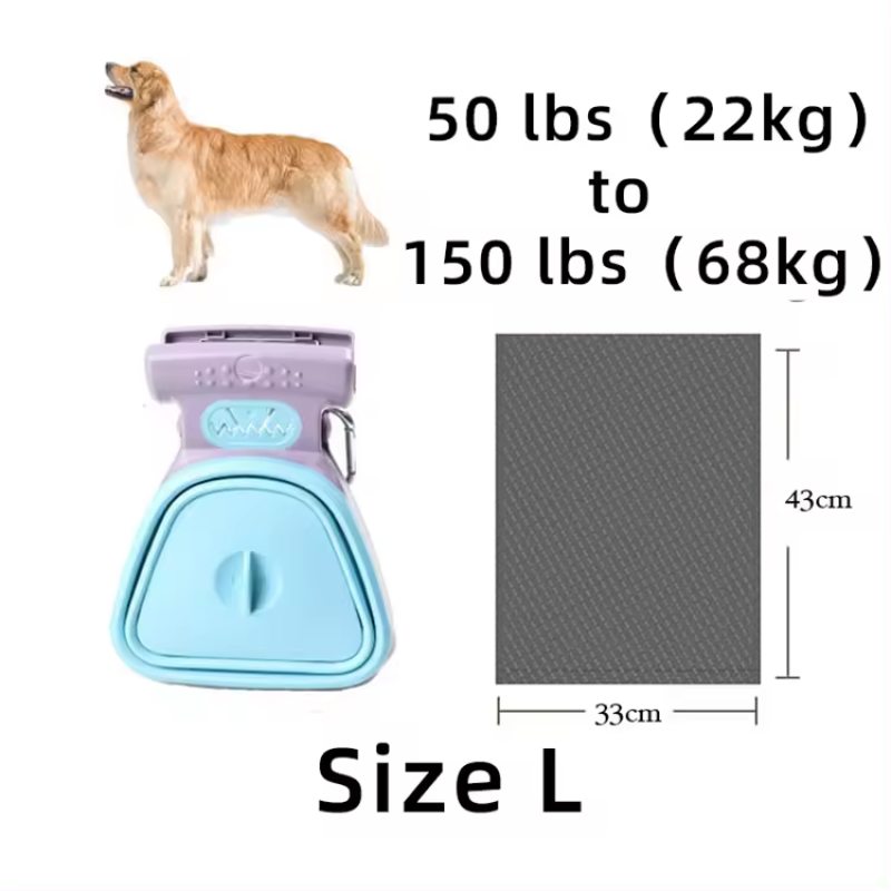 Pet Waste Scooper Manufacturer - Wholesale Outdoor Pet Puppy Waste Pick up Scooper Travel Foldable Poop Bag