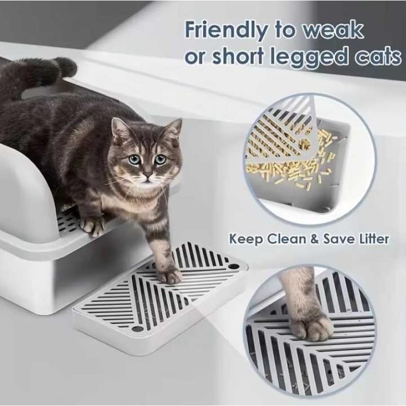 Cat Litter Box Manufacturer - Detachable Stainless Steel Litter Box Quick Install Durable Easy Clean