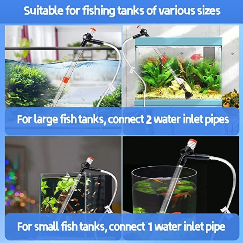 Aquarium Cleaner Supplier - Fish Tank Aquarium Gravel Cleaner Kit for Water Changing Filter Gravel