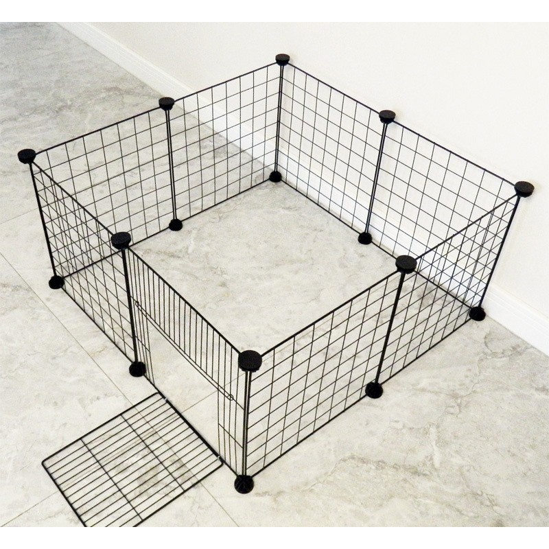 Pet Playpen Supplier - DIY Cat Dog Cages Foldable Pet Metal Wire Fence for Small Animals
