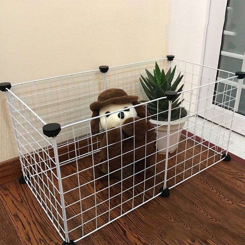 Pet Playpen Supplier - DIY Cat Dog Cages Foldable Pet Metal Wire Fence for Small Animals
