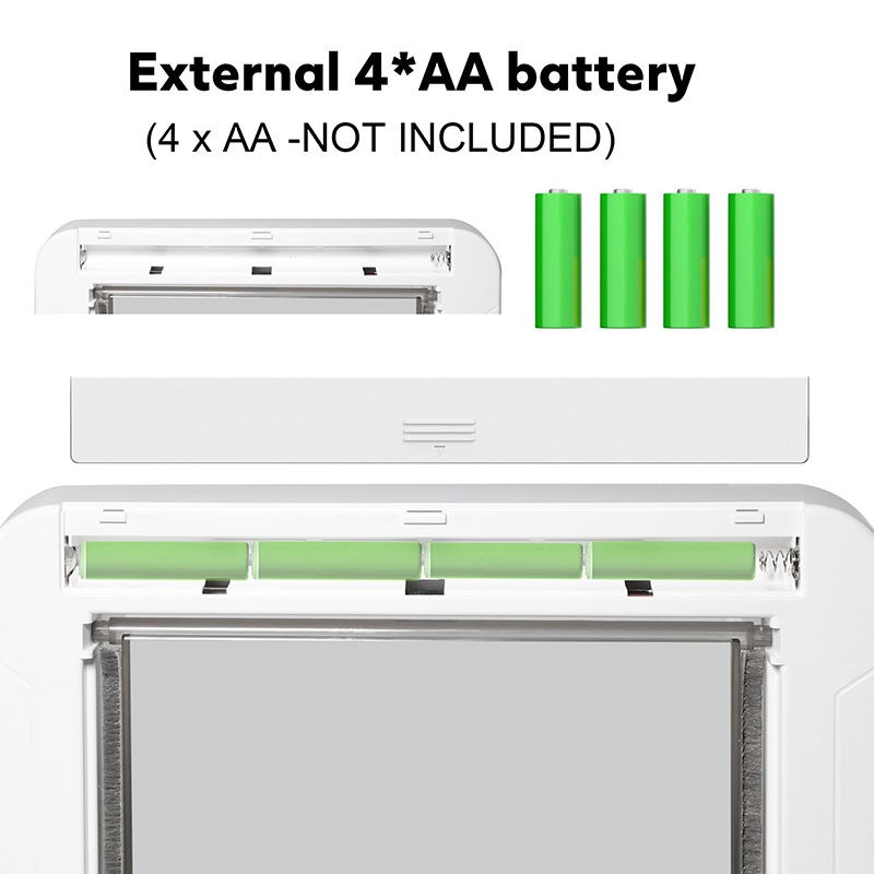 Pet Door Manufacturer - New RFID Electronic Smart Pet Door With 4 Locking Ways Automatic Dog Door