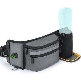 Dog Bag Holder Factory - Hot Selling 4 in 1 Jogging Walking Dog Bag Holder Custom Fanny Packs Water Bottle