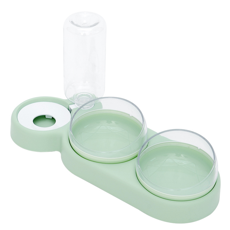 Pet Bowl Factory - Popular Pet Double Bowl Automatic Drinking Water Anti-overturning Pet Bowl Cute