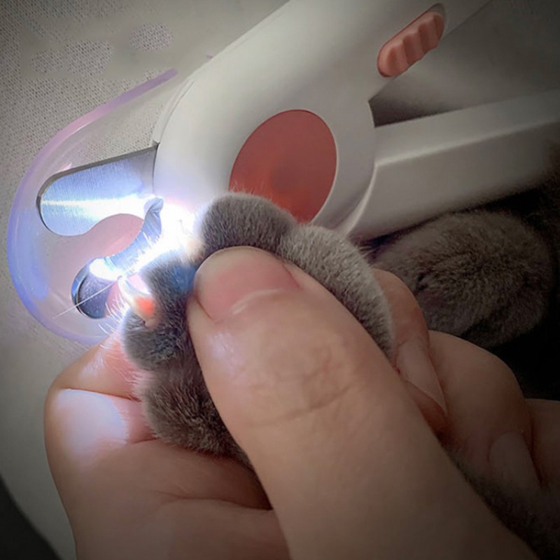 Pet Nail Clippers Supplier - Hot Selling Safe Set Pet Nail Care Illuminate Blood Line Nail Clippers