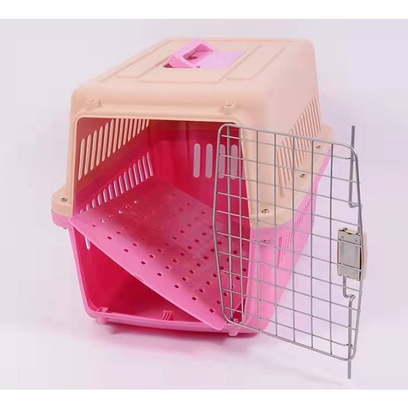 Pet Carrier Supplier - Wholesale Pet Carrier Cage Travel Dog Transport Box Portable Breathable Outdoor
