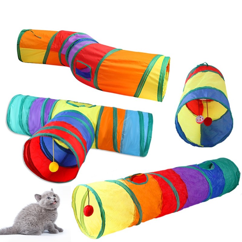 Cat Tunnel Manufacturer - Hot Sale Interactive Cat Play Tunnel Toys Cat Tunnel Tube Collapsible Felt