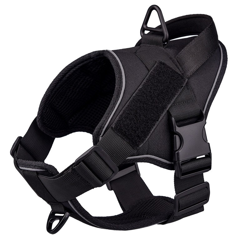 Dog Harness Supplier - Custom Dog Harness Durable PU Polyester Nylon Reflective Air Layer Solid Pattern