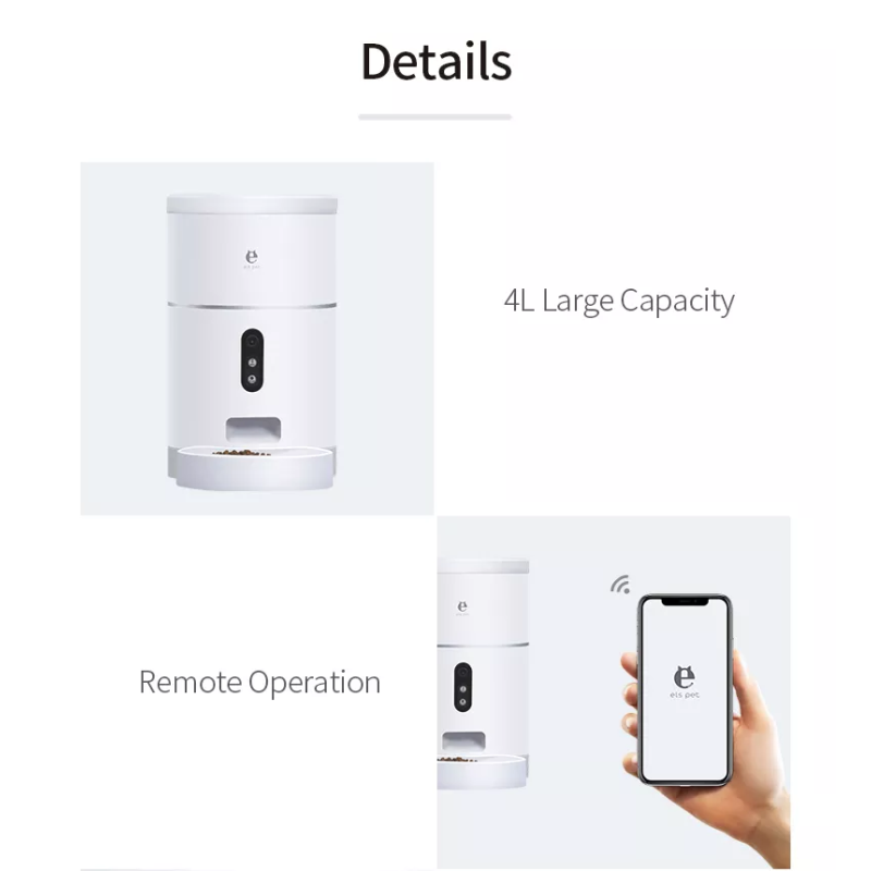 Smart Pet Feeder Manufacturer - Customized Intelligent Timer Smart Pet Feeder Wifi Camera Automatic