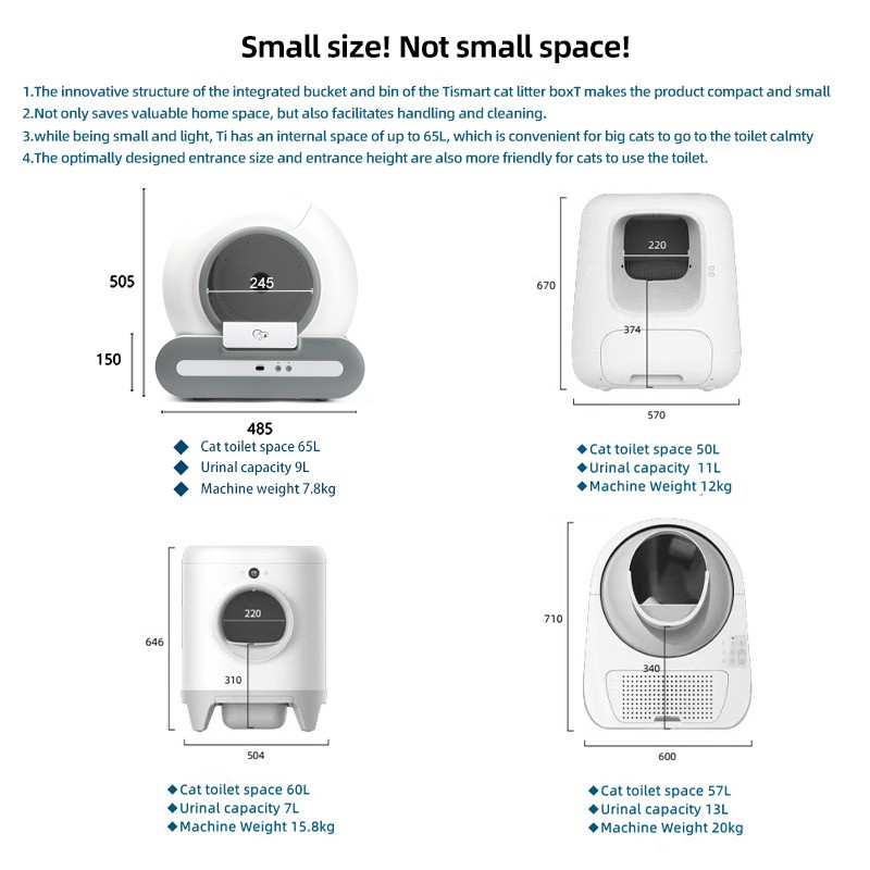 Cat Litter Box Factory - EU Warehouse Hot Sale Smart Self Cleaning Cat Toilet Automatic APP Remote Control