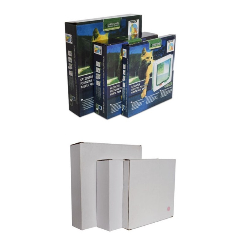 Cat Flap Factory - Cat Flap Adjustable Door Security Lock for Dog Cats Kitten Abs Plastic Small