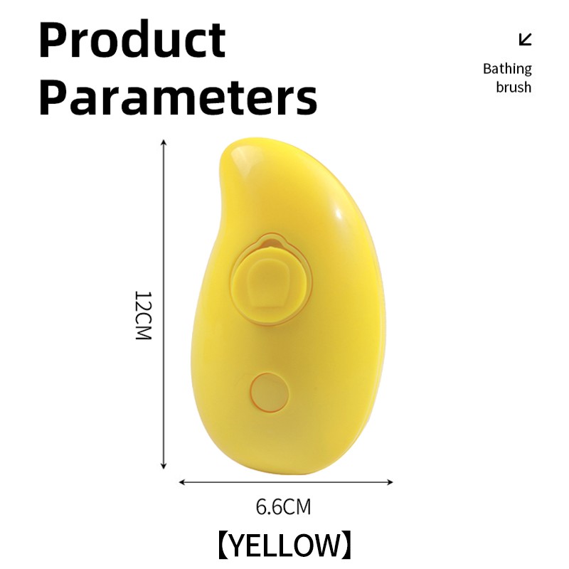 Pet Cleaning Brush Manufacturer - Pet Accessories 2024 Hot Sale Custom Logo Color Yellow Green Pet Cleaning Brush