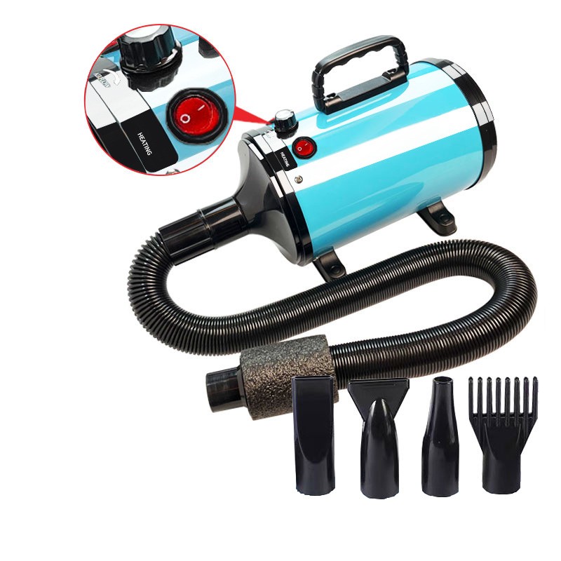 Pet Dryer Supplier - High Velocity Pet Hair Dryer Water Stepless Speed Blower Mute Grooming Machine