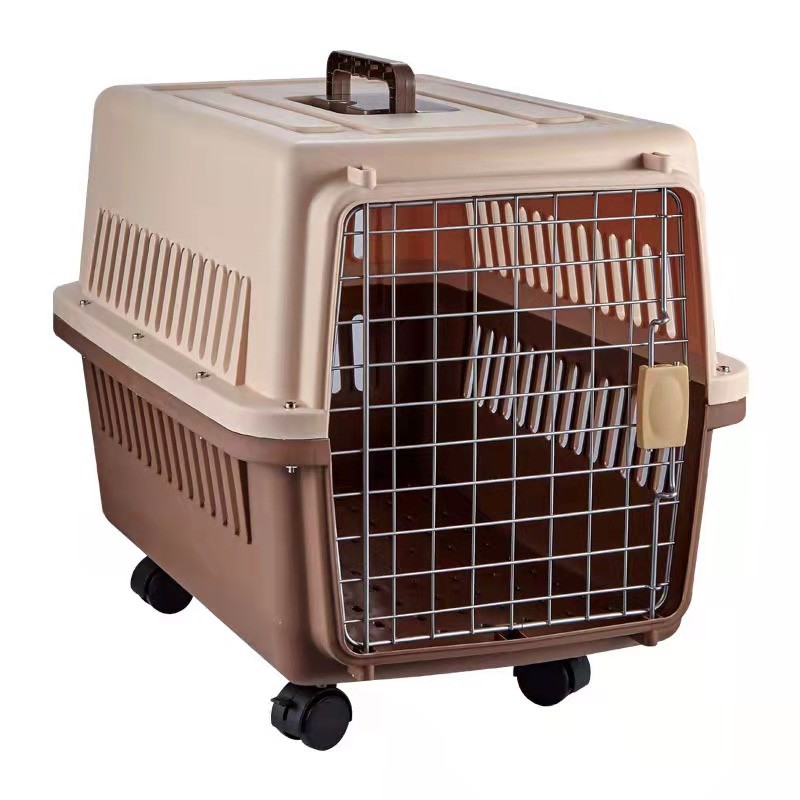 Pet Carrier Supplier - Wholesale Pet Carrier Cage Travel Dog Transport Box Portable Breathable Outdoor
