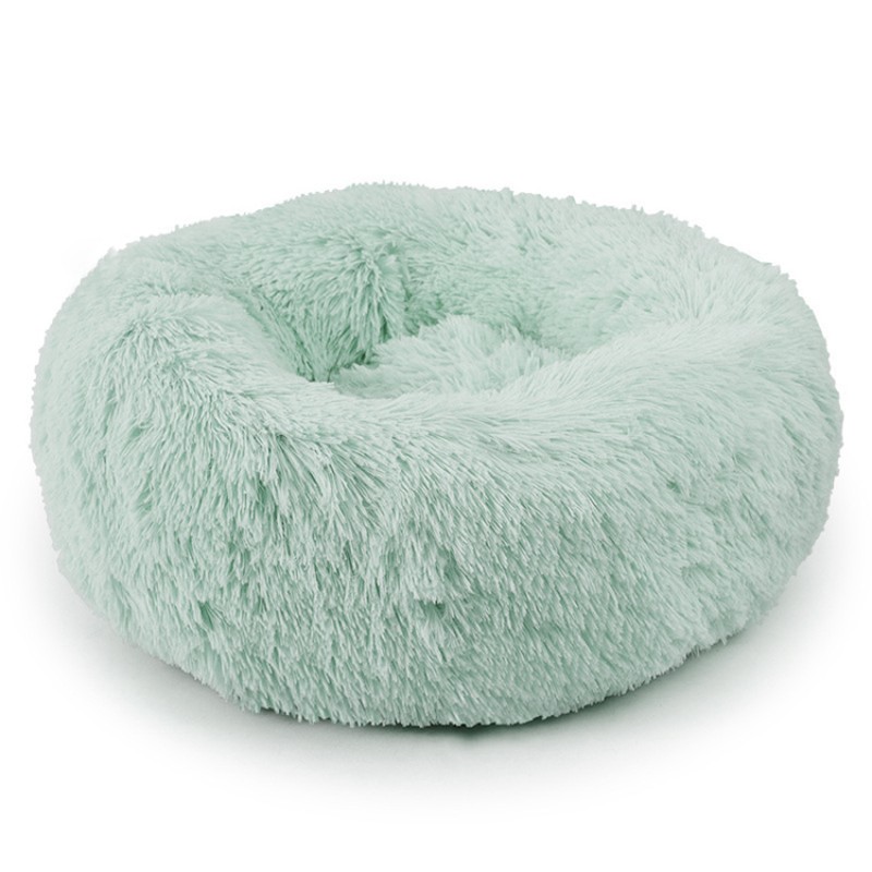 Pet Bed Factory - Factory Price High Quality Faux Fur Donut Bed Round Pet Bed Washable Dog Cat