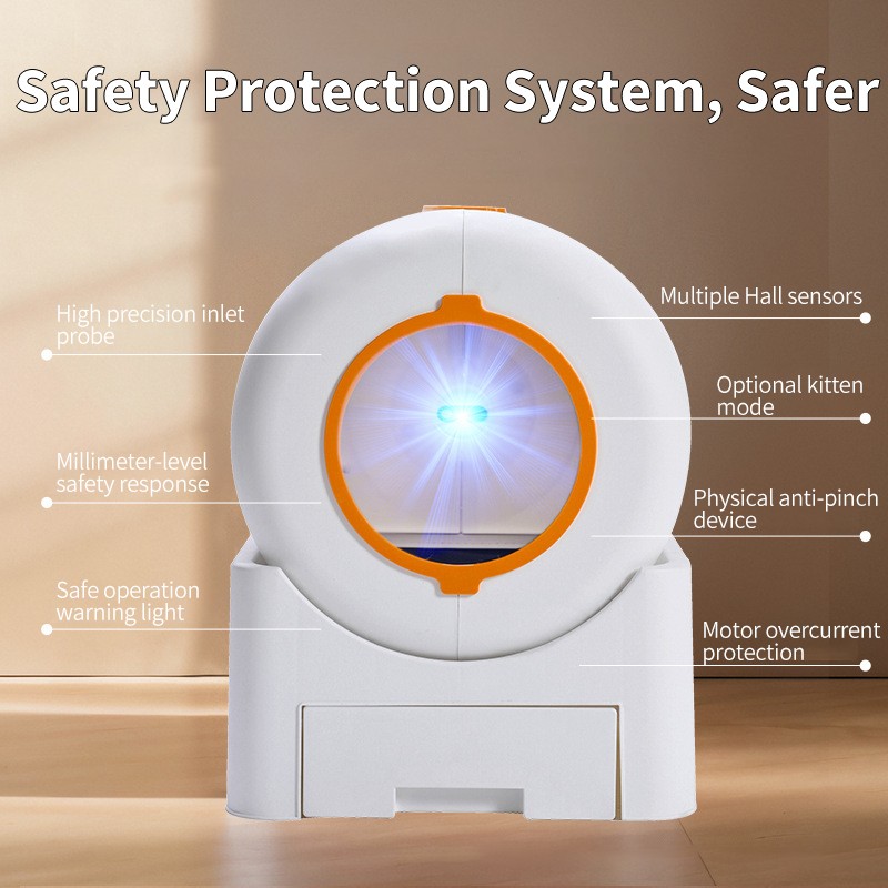 Smart Litter Box Supplier - Intelligent Self-Cleaning Automatic Cat Toilet Litter Box New Style Durable