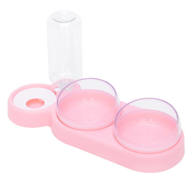 Pet Bowl Factory - Popular Pet Double Bowl Automatic Drinking Water Anti-overturning Pet Bowl Cute