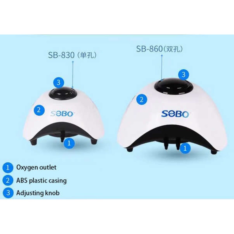 Air Pump Manufacturer - OEM SOBO Adjustable Silent Oxygen Pump