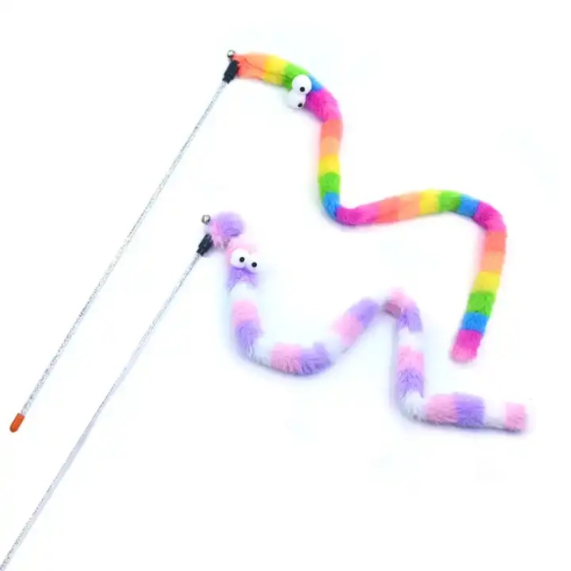 Cat Teasing Stick Factory - Custom Colorful Plush Bell Toy