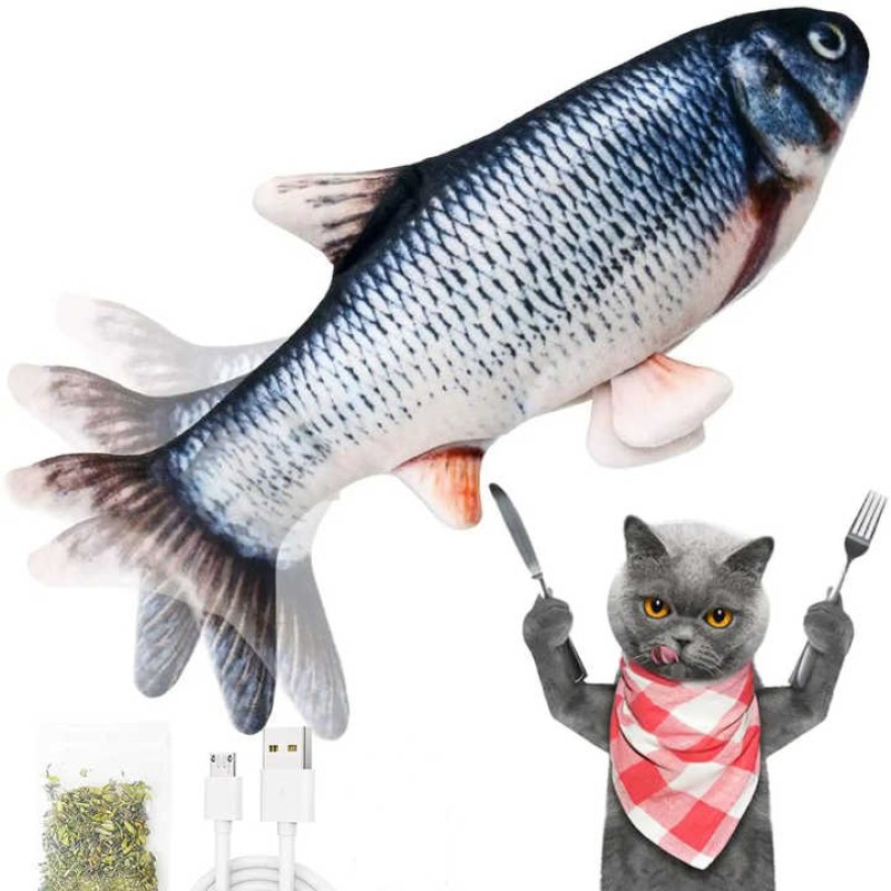 Cat Toy Manufacturer - OEM USB Electric Dancing Fish