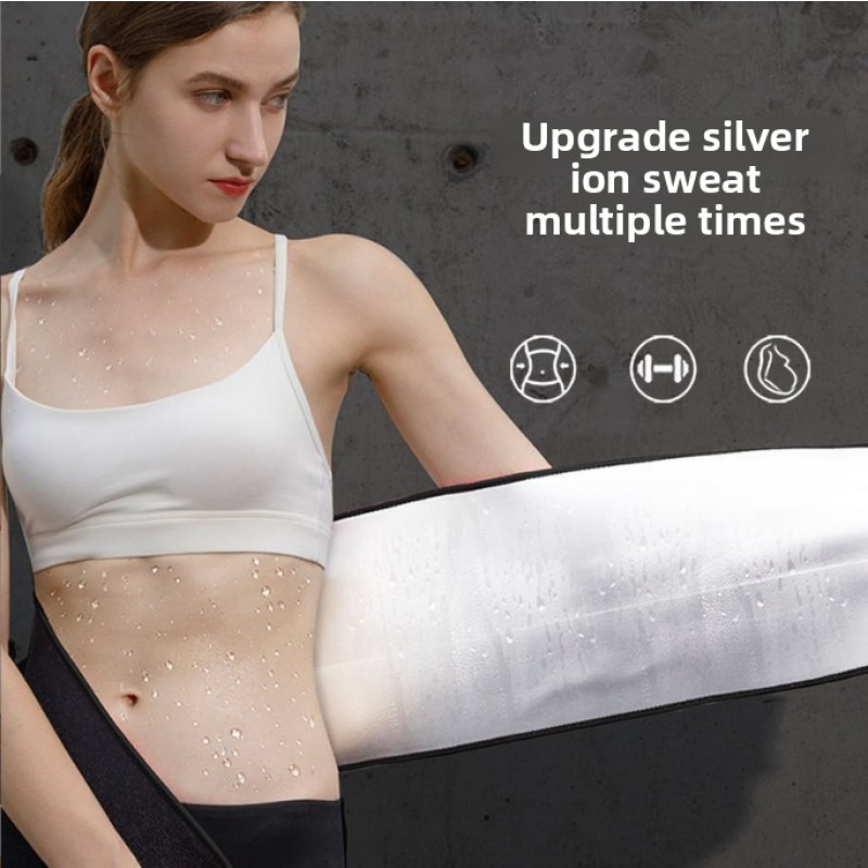 Waist Trimmer Manufacturer - Hot-Selling Silver Ion Sweat Waist Belt for Fitness Yoga Body Shaping Fat-Burning