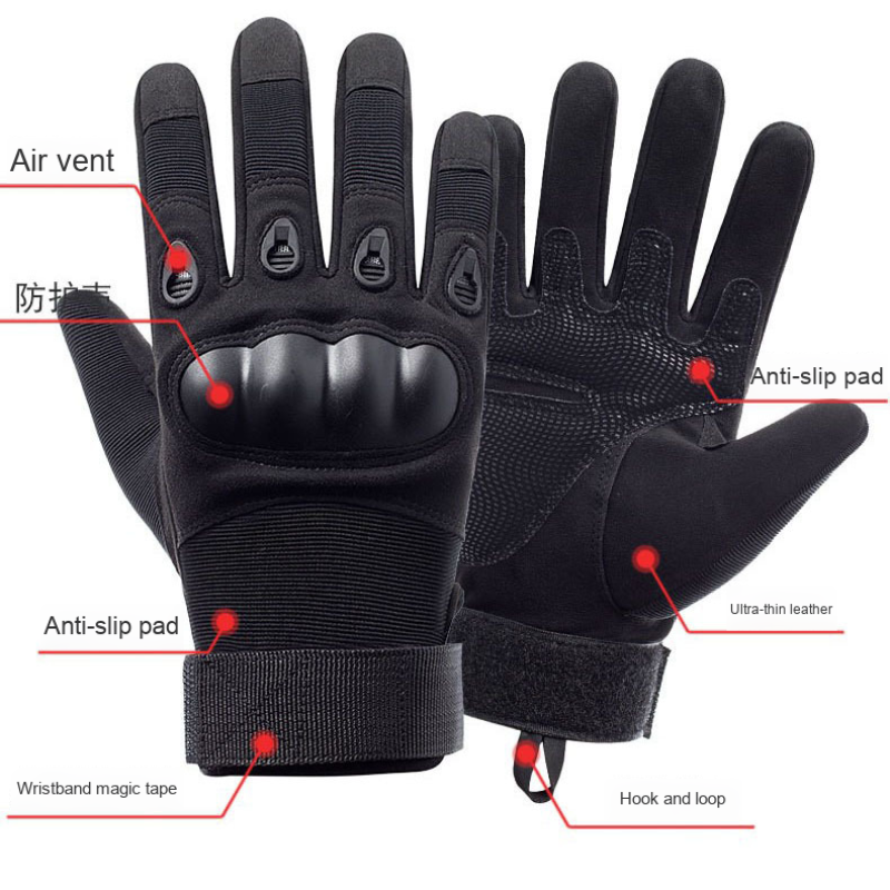Motorcycle Gloves Factory - Men's Tactical Gloves Non-Slip Wear-Resistant Hard Shell Cycling Outdoor Training
