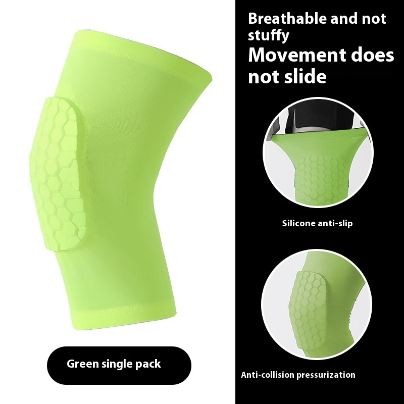 Basketball Pad Supplier - Men's Anti-Honeycomb Basketball Collision Gear Short Knee Pads Outdoor Protective