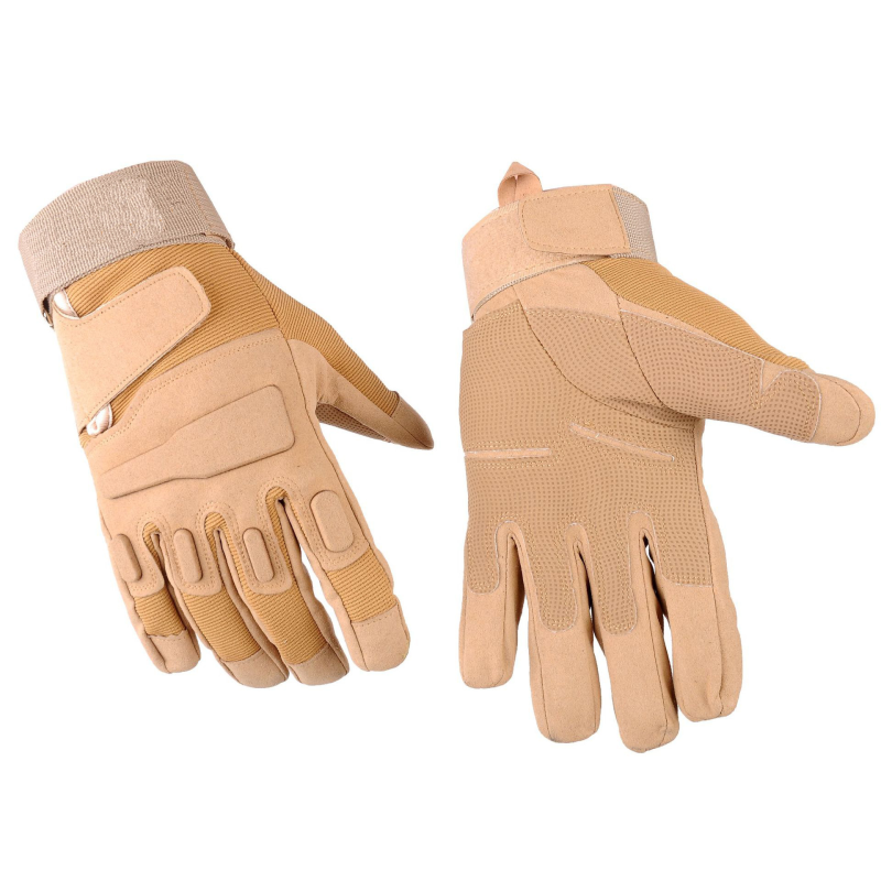 Sports Gloves Factory - Men's Tactical Sports Gloves Wear-Resistant Fleece-Lined Half-Finger Full-Finger