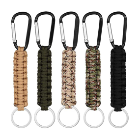 Carabiner Keychain Supplier - Survival Lightweight Polyester Carabiner Keychain Seven-Core Waterproof
