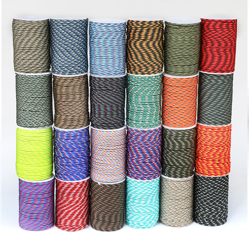Climbing Rope Manufacturer - Wholesale 100M Braided Paracord for Outdoor Sports Survival Emergency Rope