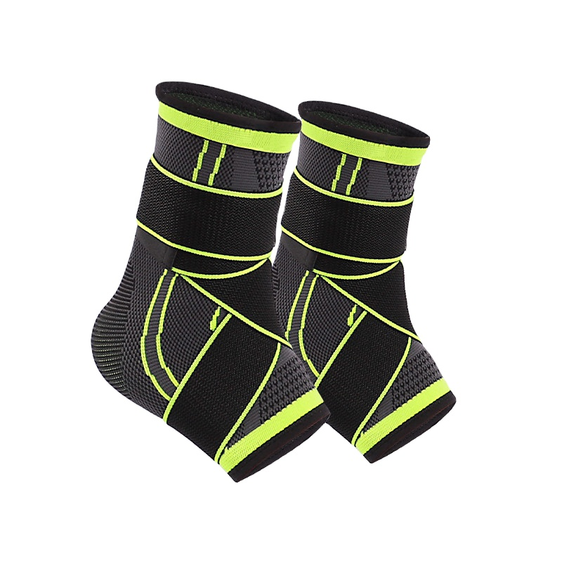 Ankle Brace Supplier - Fixed Strap Compression Ankle Brace Anti-Sprain Protector Basketball Sports