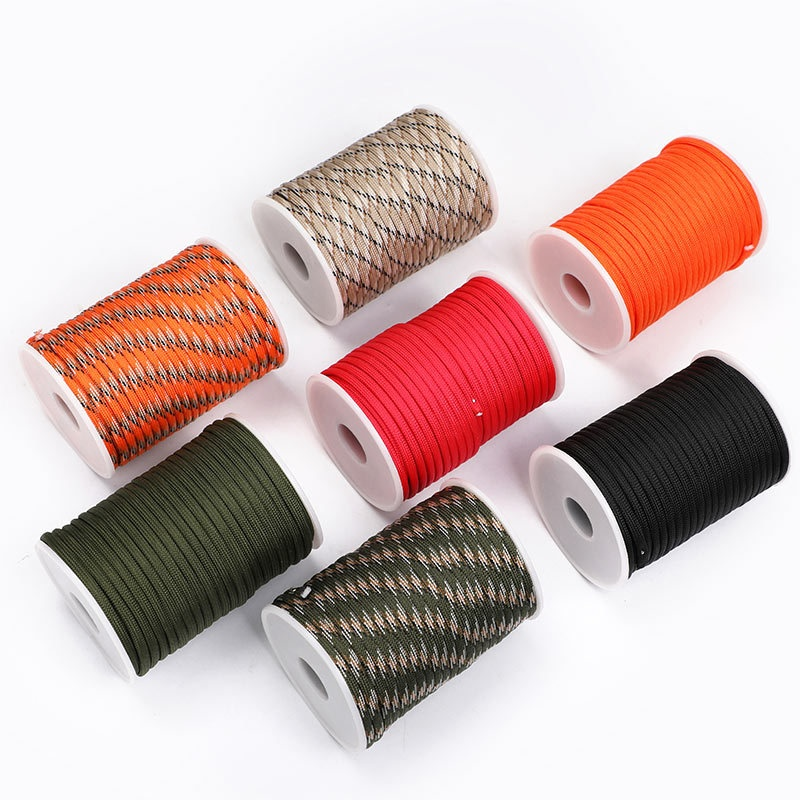 Paracord Factory - 30m 7-Core Paracord Bracelet 4mm Braided Line Portable Hiking Tent Guy Rope