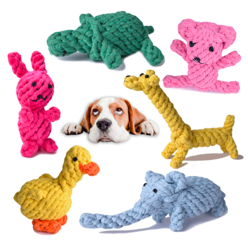 Dog Toy Supplier - Wholesale Cotton Dog Rope Toys Pet Dog Ball Toys Knot Rope Chew Toy