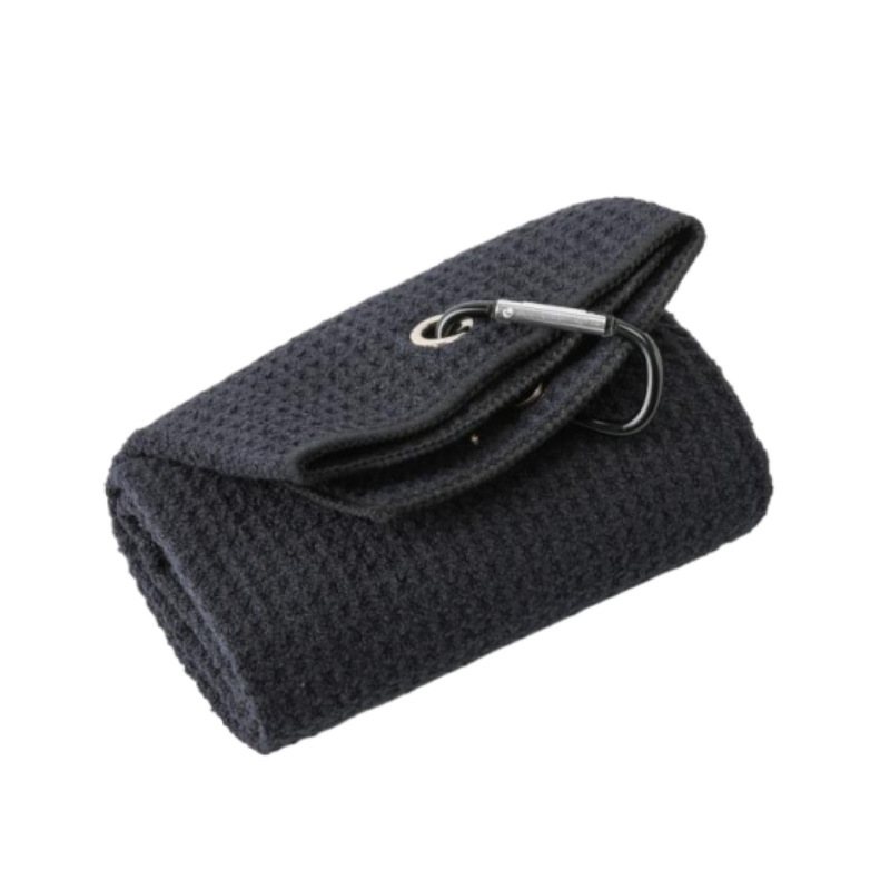 Golf Towel Factory - Ultra-Fine Fiber Waffle Pattern Golf Towel Large Portable with Carabiner Clip