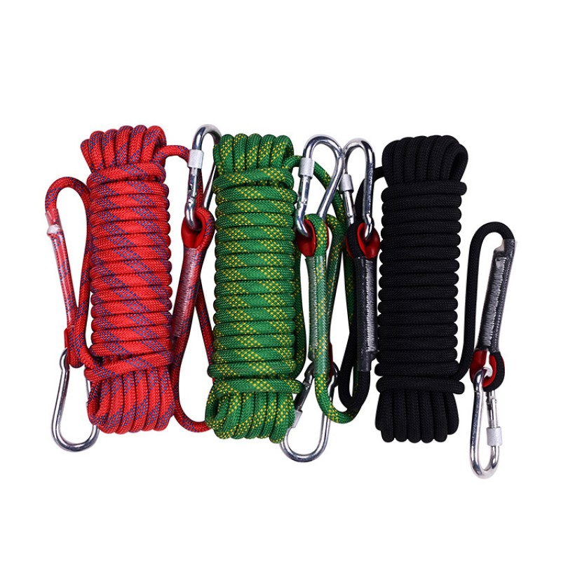 Safety Rope Manufacturer - Cross-Border Outdoor Rock Climbing Equipment Polyester Braided Safety Rope