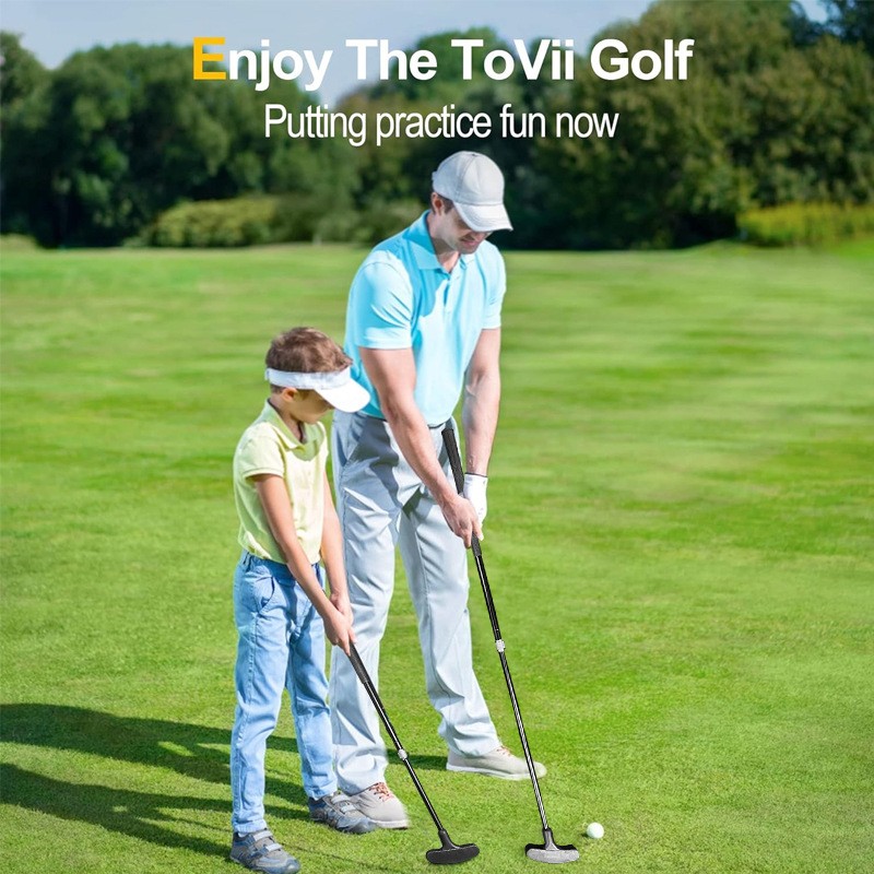 Golf Putter Factory - Adjustable Aluminum Golf Putter Black Retractable Two-Way Double Sides Club